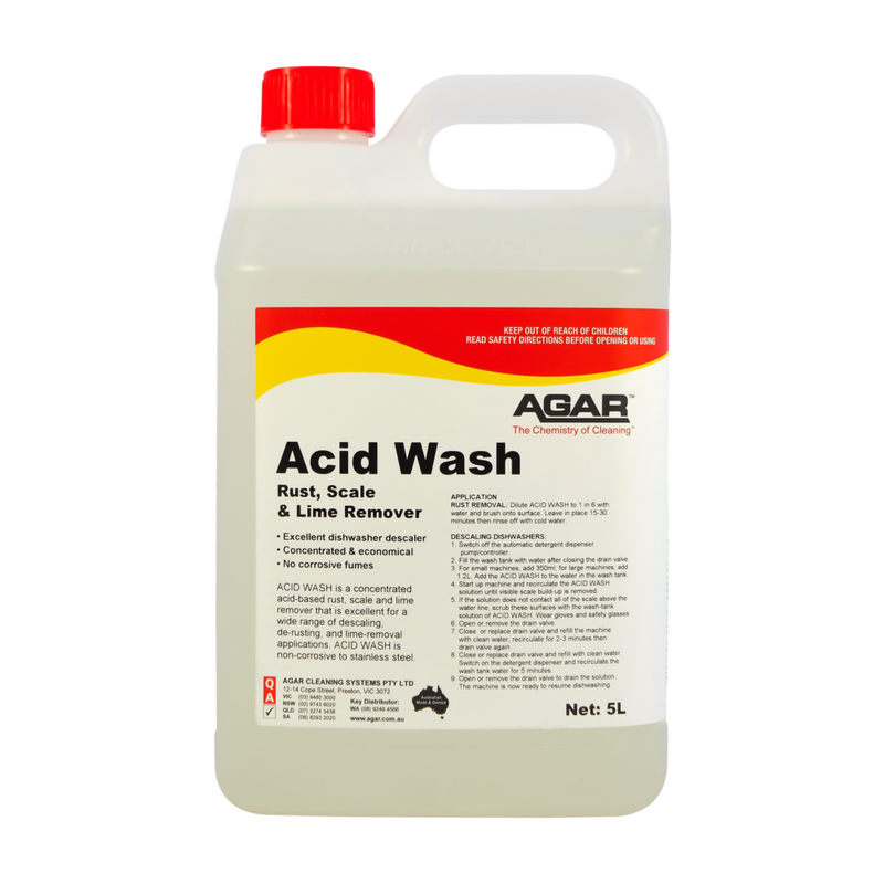 Agar Acid Wash container on a white background