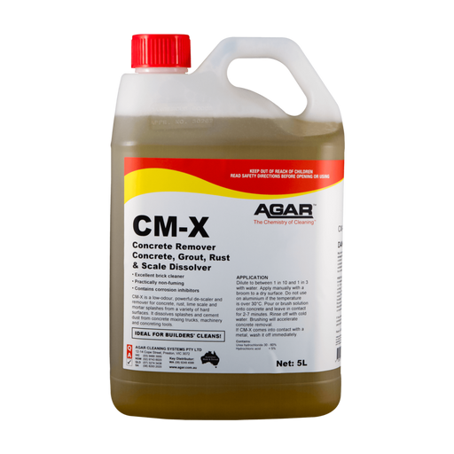AGAB CM-X concrete remover bottle on a white background