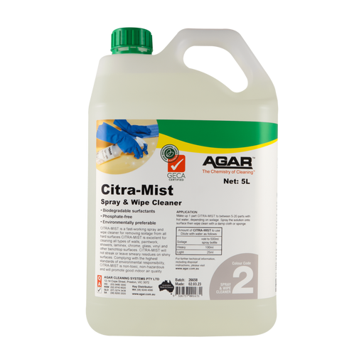 Agar Citra-Mist Spray & Wipe Cleaner container on a white background