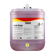 Large container of Agar Cold King Cool Room Cleaner on a white background
