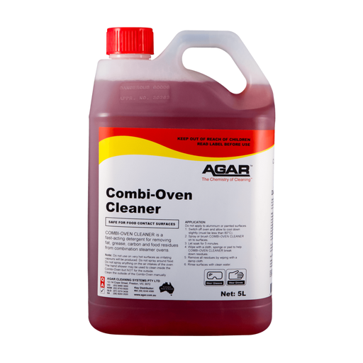 Agar Combi-Oven Cleaner bottle on a white background