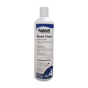 Bottle of Agar Bowl Clean on a black background