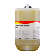 Dishwash Agar Gold medical detergent container on a white background