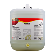 Large container of Agar Exit Carpet Detergent on a white background