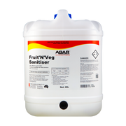 Agar Fruit 'N' Veg Sanitiser container on a white background