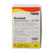 Box of Agar Garland Liquid Hand Cleanser on a white background