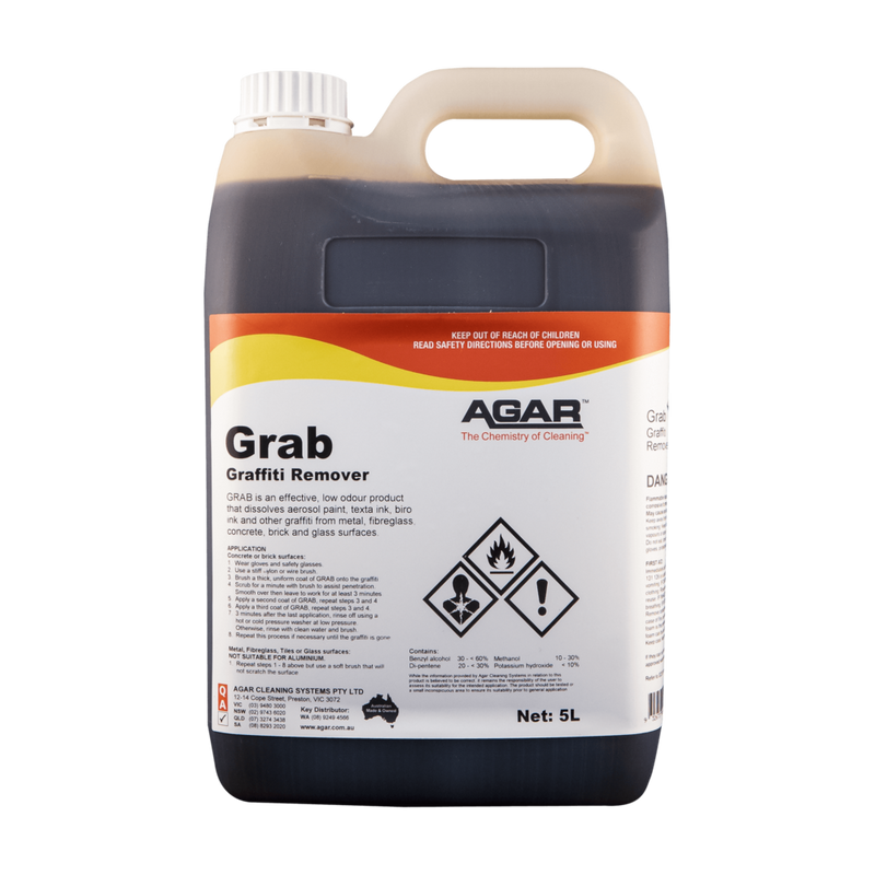 AGAR Grab Graffiti Remover container on a white background