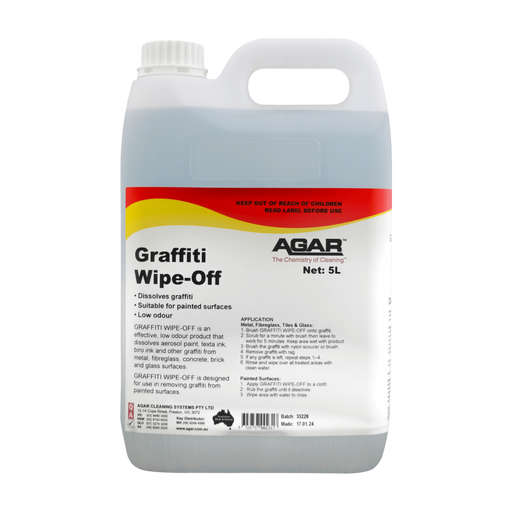 Agar Graffiti Wipe-Off cleaning solution container on a white background