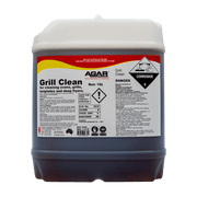 Agar Grill Clean container with label on a black background