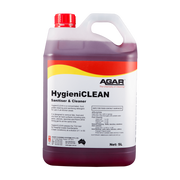 5L container of Agar HygieniCLEAN Sanitiser & Cleaner on a white background