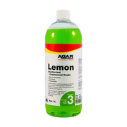 Bottle of Agar Lemon disinfectant on a white background