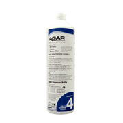 Agar cleaning product bottle on a white background