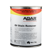 Can of Agar Oil Stain Remover on a white background