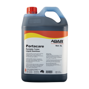 5L container of Agar Portacare Portable Toilet Liquid Sanitiser on a white background