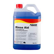 5L container of Agar Rinse Aid on a white background