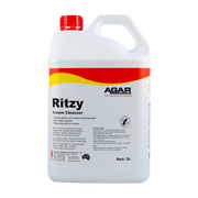 5L container of Agar Ritzy Cream Cleanser on a white background