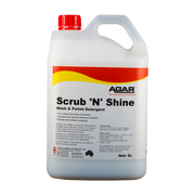 AGAR Scrub 'N' Shine detergent container on a white background
