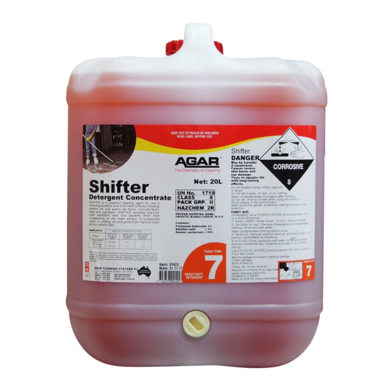 Jug of Agar Shifter Detergent Concentrate with label on a white background