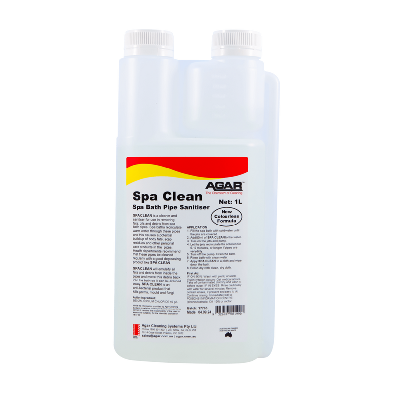 Spa Clean AGAR product container on a white background