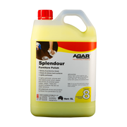Agar Splendour Furniture Polish bottle on a white background
