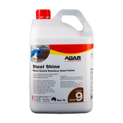 Agar Steel Shine stainless steel polish container on a white background