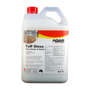 Agar Tuff Gloss floor sealer and finish container on a white background