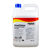 VisChlor chlorinated foaming detergent container with Agar branding on a white background