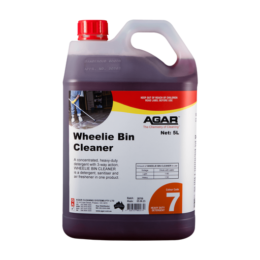 AGAR Wheelie Bin Cleaner container on a white background